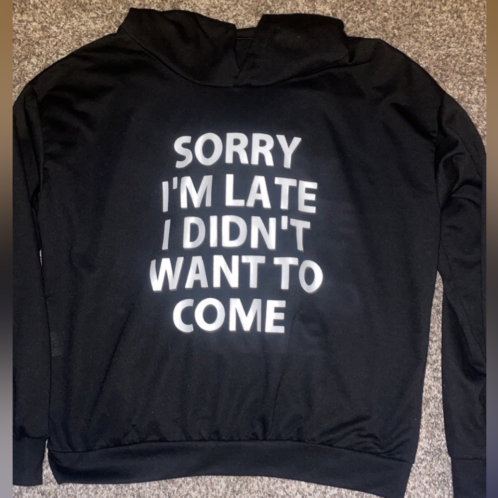 Small Hoodie/sweatshirt. Worn minimal of twice. No strings. No smoke. No damage.